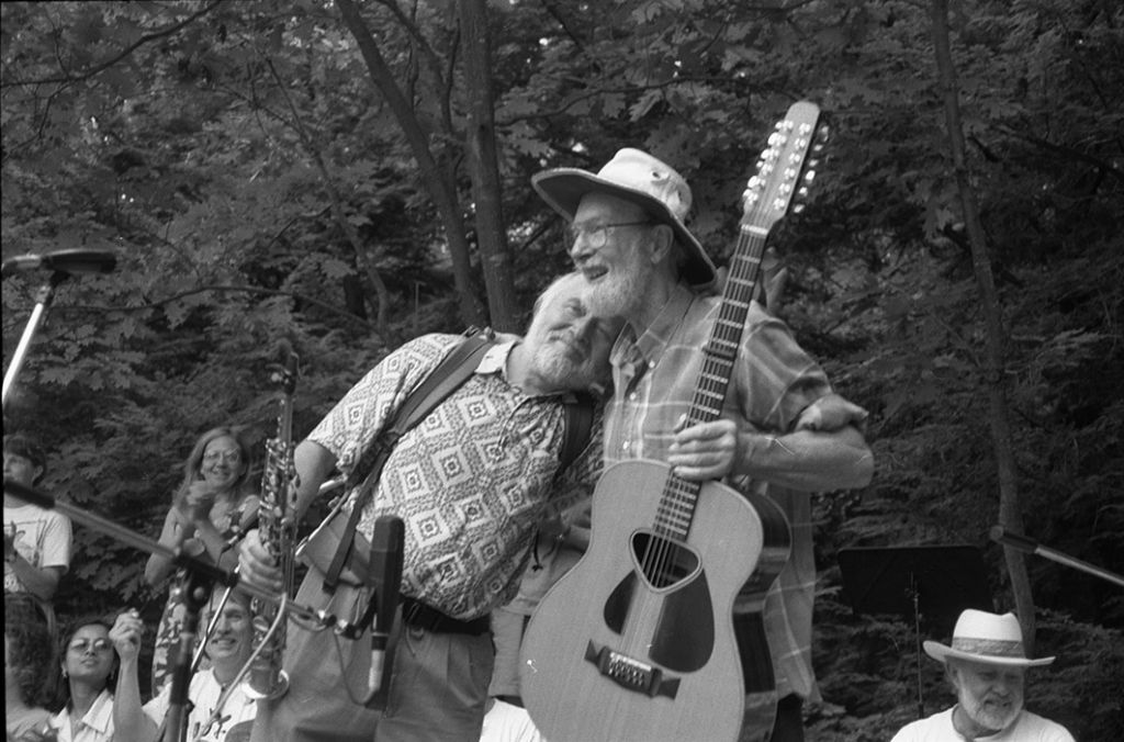with Pete Seeger, 1997