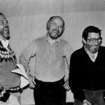 (L to R) Roger Payne, Paul Winter, and Leonard Nimoy