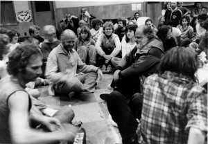 Workshop, with Robert J. Lurtsema (center Right). Image by Beverly Hall.