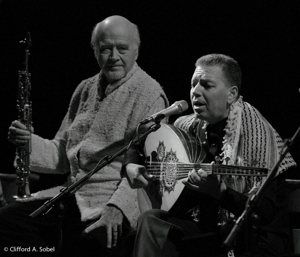 With Kamil Shajrawi (Palestinian oud), March 2012